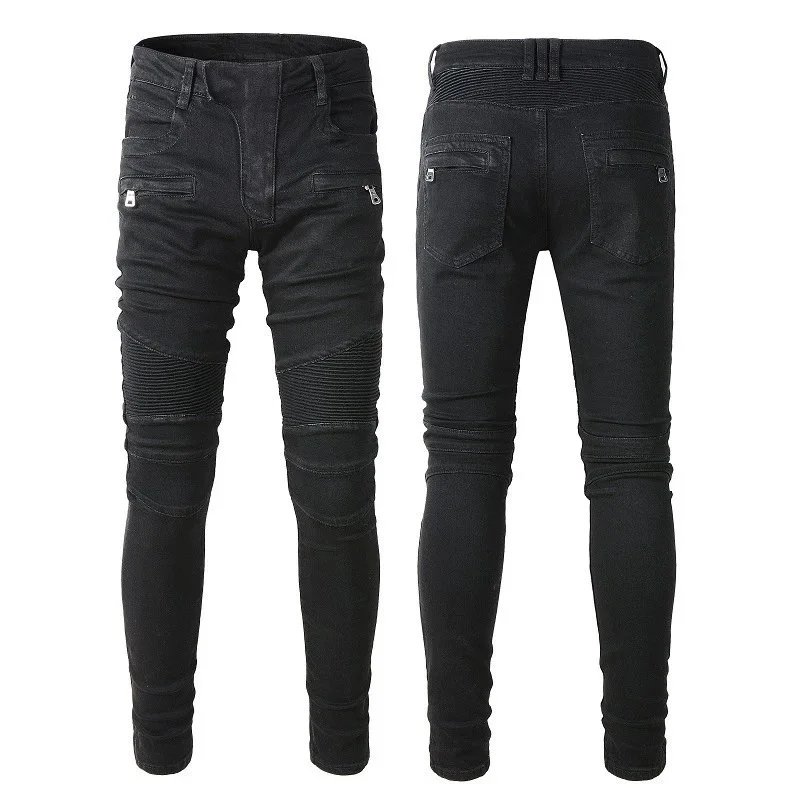 Gallery Dept. Leopard Patch Distressed Black Jeans - 7