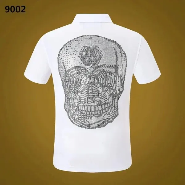 Philipp Plein Skull Embroidered White Polo - 1