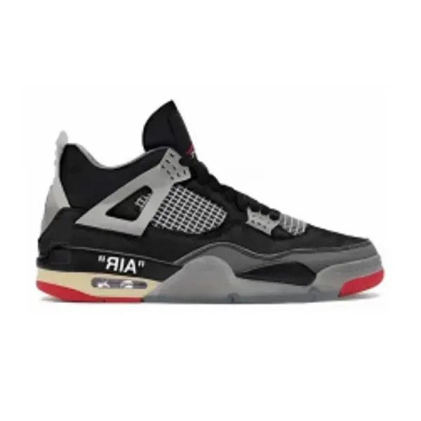 Off-White x Air Jordan 4 Retro 'Black' Sneakers - 1