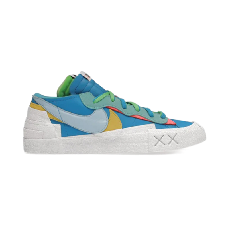 Nike x Sacai Blazer Low Beige Teal Pink Sneakers - 4