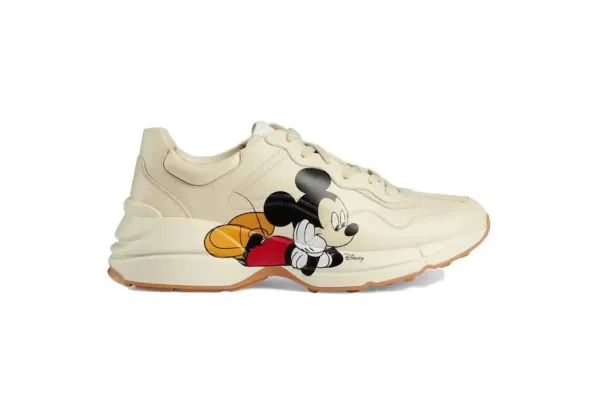 Gucci x Disney Rhyton Mickey Mouse Beige Chunky Sneakers - 1