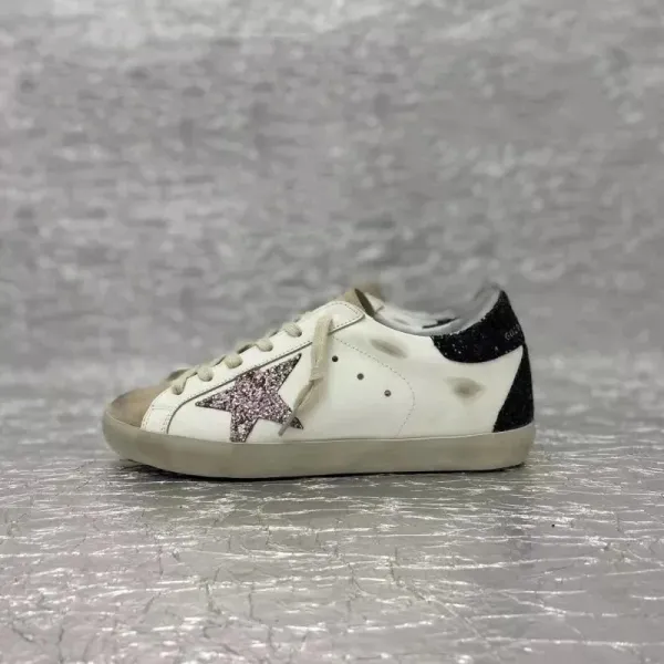 Golden Goose Superstar White Red Star Distressed Sneakers - 11
