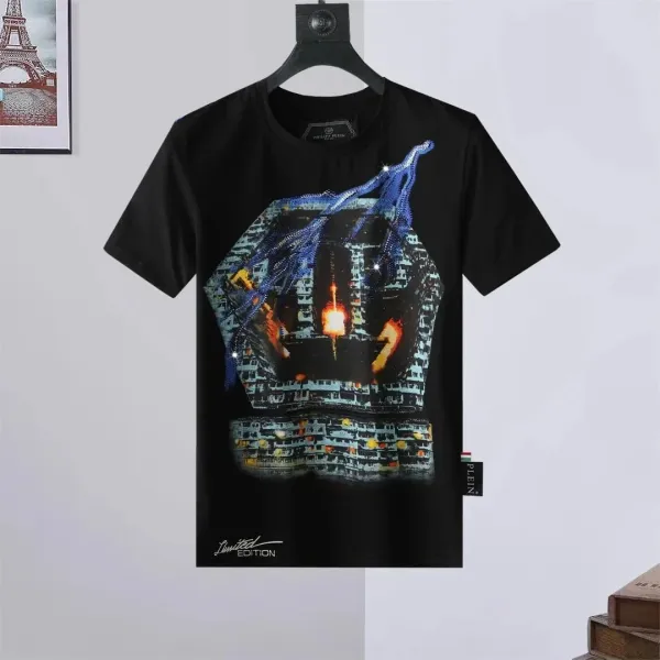 Philipp Plein Limited Edition Crown Print Black T-Shirt - 1