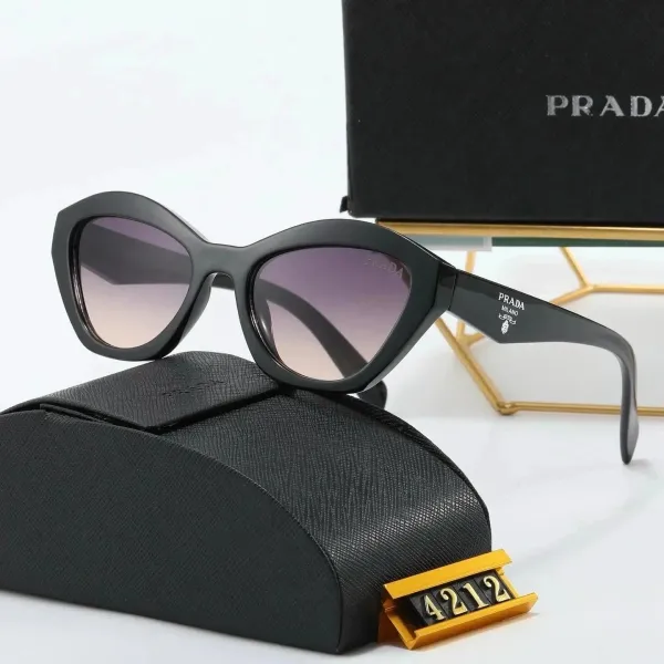Prada Cat-Eye Gradient Sunglasses Black - 1