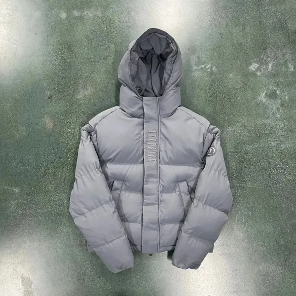 Travstar Reflective Puffer Jacket Gray - 7
