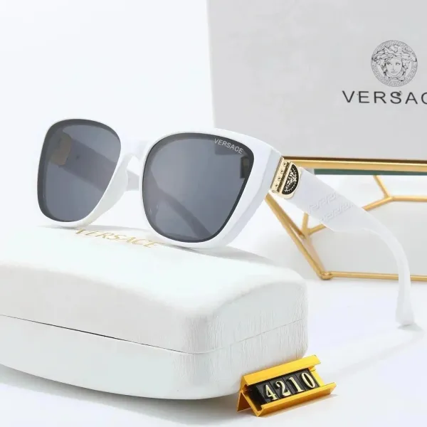 Versace Medusa Icon White Acetate Sunglasses - 1