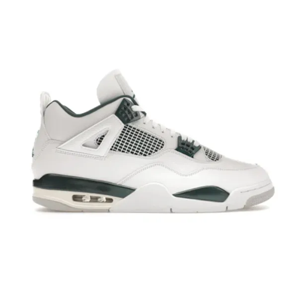 Air Jordan 4 Retro White Military Green Sneakers - 1