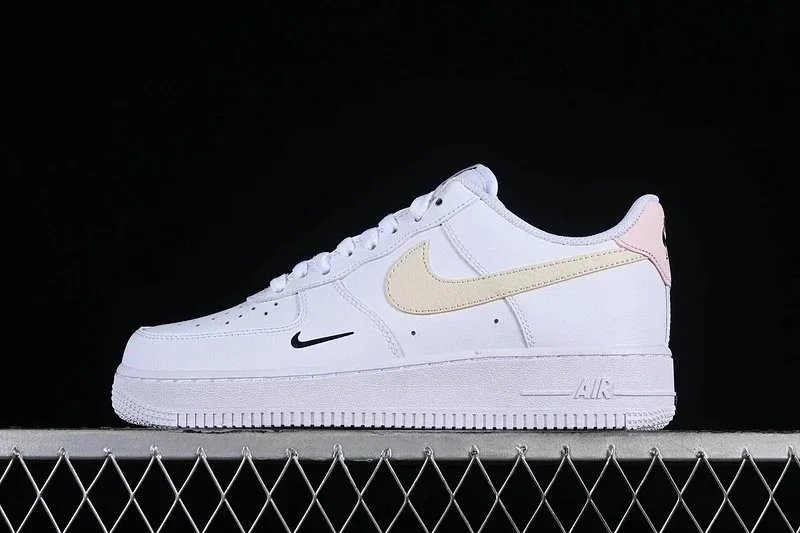 Nike Air Force 1 Low White Pink Sneakers - 28