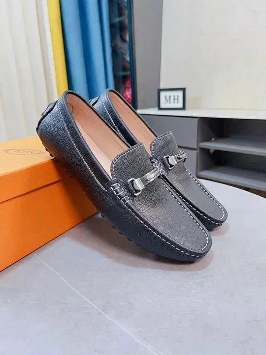 Tod's Leather Shoes Suede T-Buckle Loafers product detail image 8