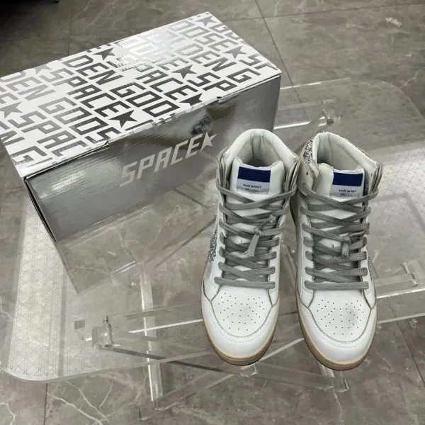 Golden Goose Sky-Star White Red Star Sneakers - 8