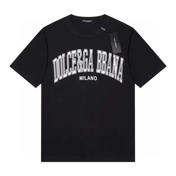 Dolce & Gabbana Milano DGOO Italia Graphic T-Shirt Black - 10