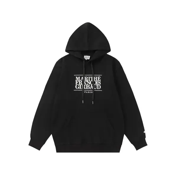 Marithe Francois Girbaud Paris Logo Hoodie Black - 1