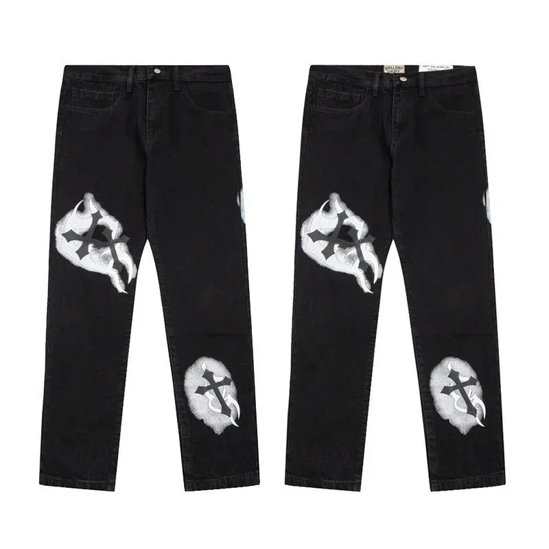 Gallery Dept. Cross Flame Jeans Blue - 8