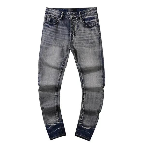 Saint Tears Sacred Heart Embroidered Light Wash Jeans - 5