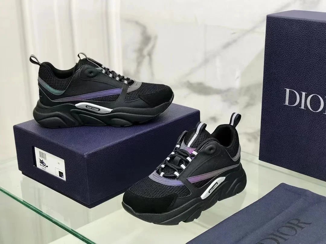 Dior B23 Oblique Black Sneakers - 11