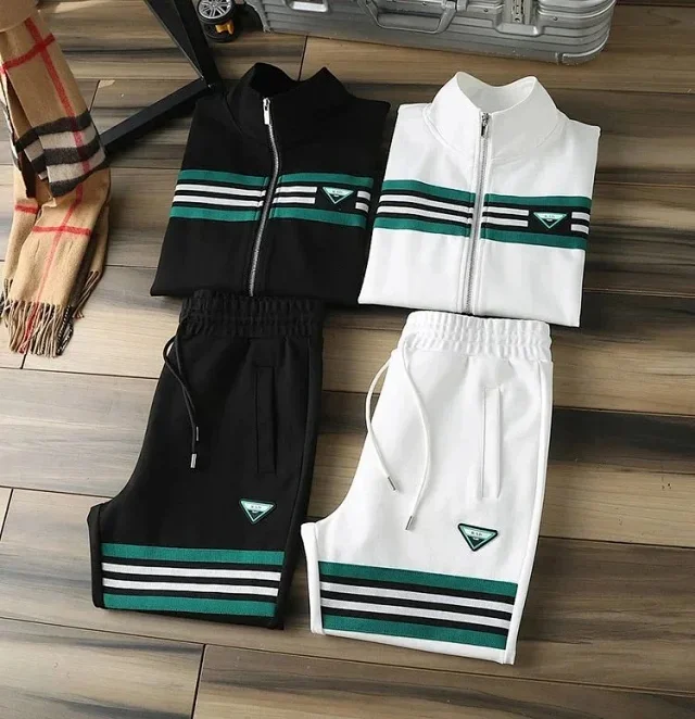 Prada Tracksuits Zip-Up Striped Tracksuit product detail image 2