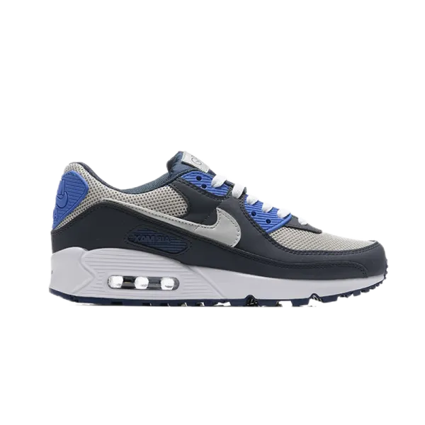 Nike Air Max 90 Blue and Gray Running Shoes - 1