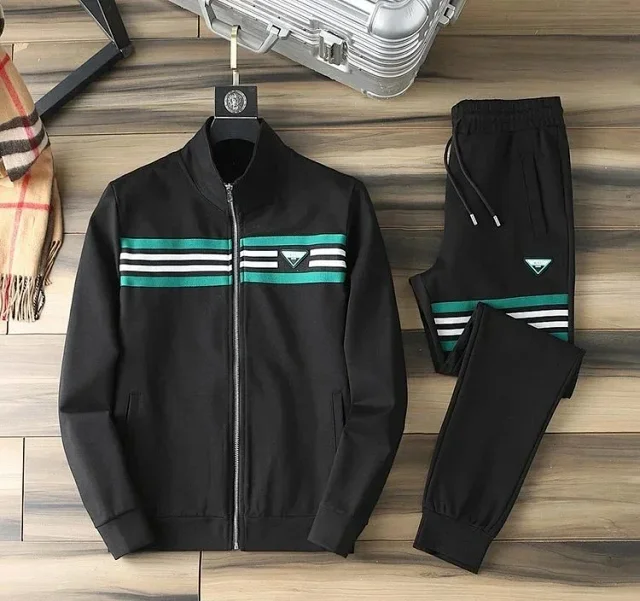 Prada Tracksuits Zip-Up Striped Tracksuit product detail image 3
