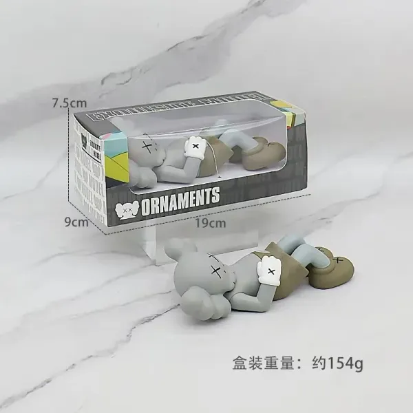 KAWS Holiday Ornament Gray Figure Collectible Toy - 1