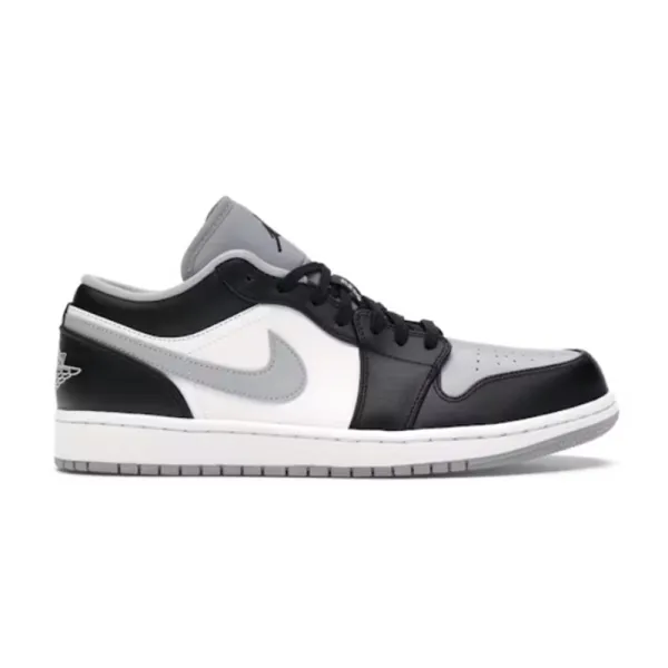 Air Jordan 1 Low Black/White/Gray Sneakers - 2