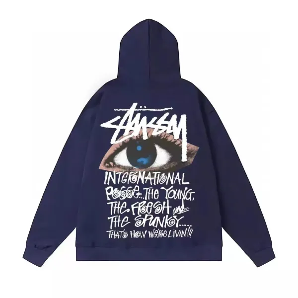 Stüssy International Posse Eye Graphic Hoodie Beige - 6