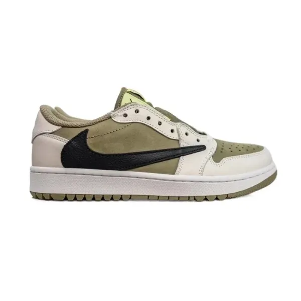 Nike x Travis Scott Air Jordan 1 Low OG 'Olive' Sneakers - 1