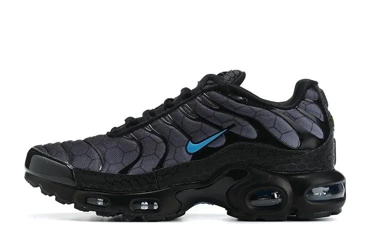 Nike Air Max Plus Black Blue Pink Grid Sneakers - 15