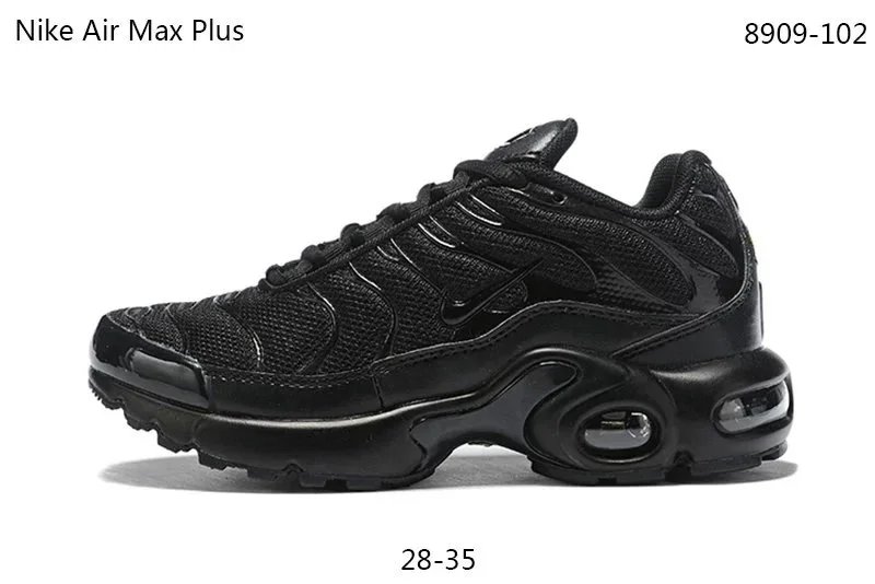 Nike Air Max Plus Black Blue Pink Grid Sneakers - 23