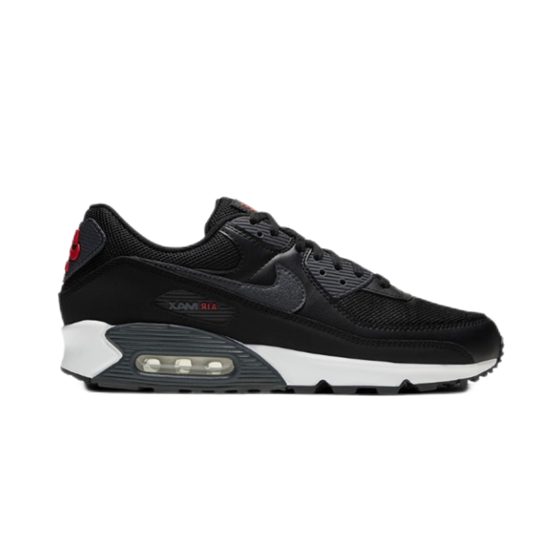 Nike Air Max 90 Metallic Silver Red Sneakers - 22
