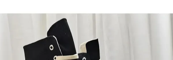 Rick Owens DRKSHDW Canvas High-Top Boot Beige - 4