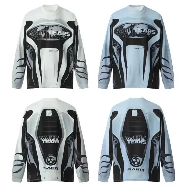 Saint Tears Hoodies & Sweatshirts Oversized Graphic Crewneck Sweatshirt product detail image 3