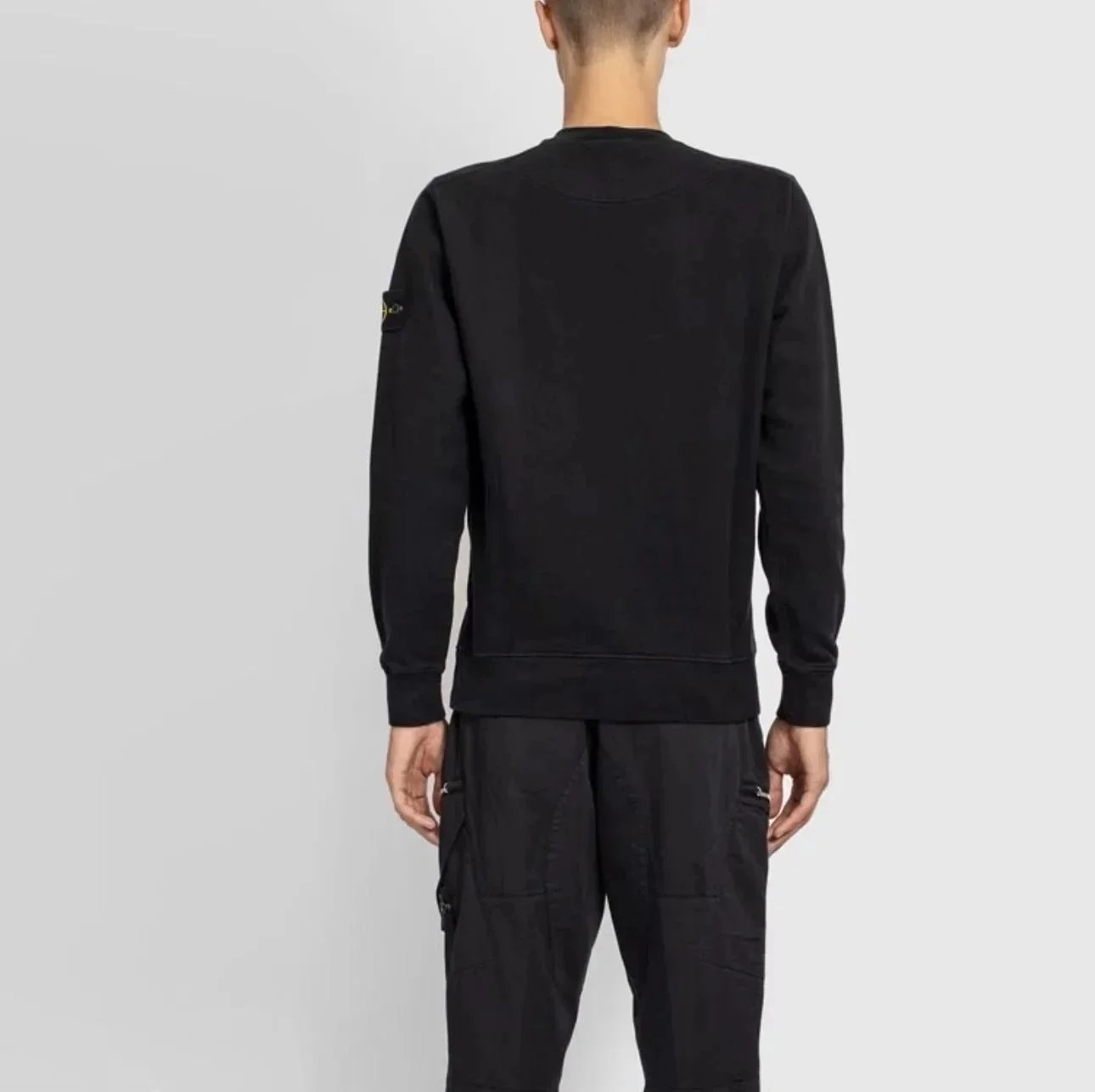 Stone Island Black Crewneck Sweater - 7