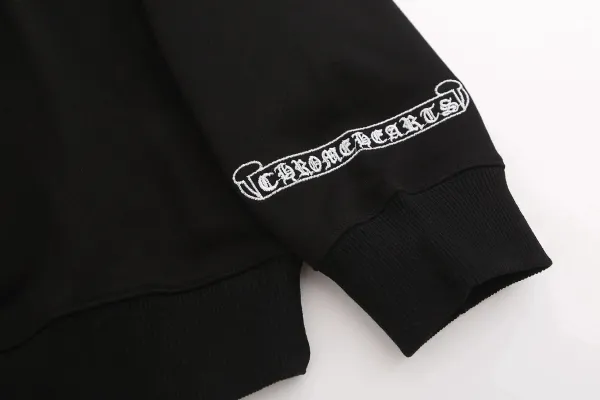 Chrome Hearts Cross Embroidered White Hoodie - 6