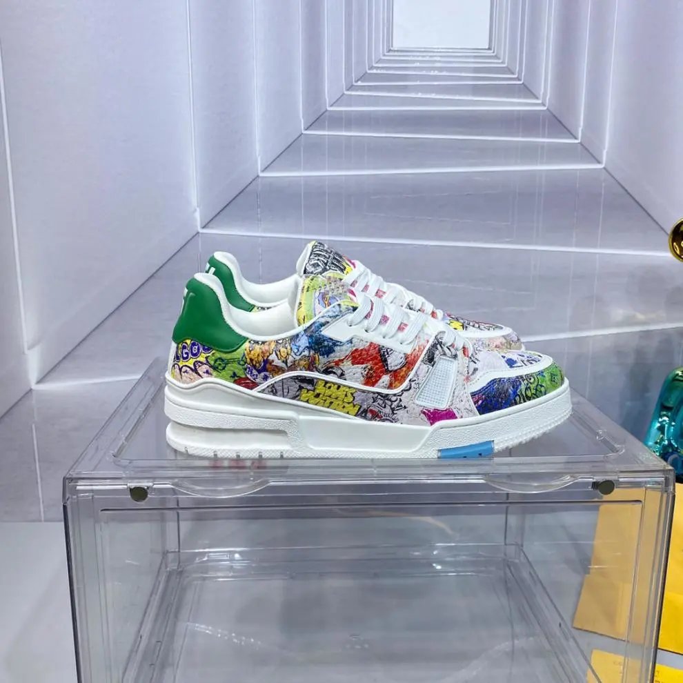 Off-White x Virgil Abloh The Ten Air Force 1 Multicolor Graffiti Print Sneakers - 19