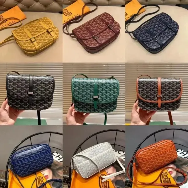 Goyard Saint-Louis Pouch Yellow Canvas Cosmetic Bag - 2