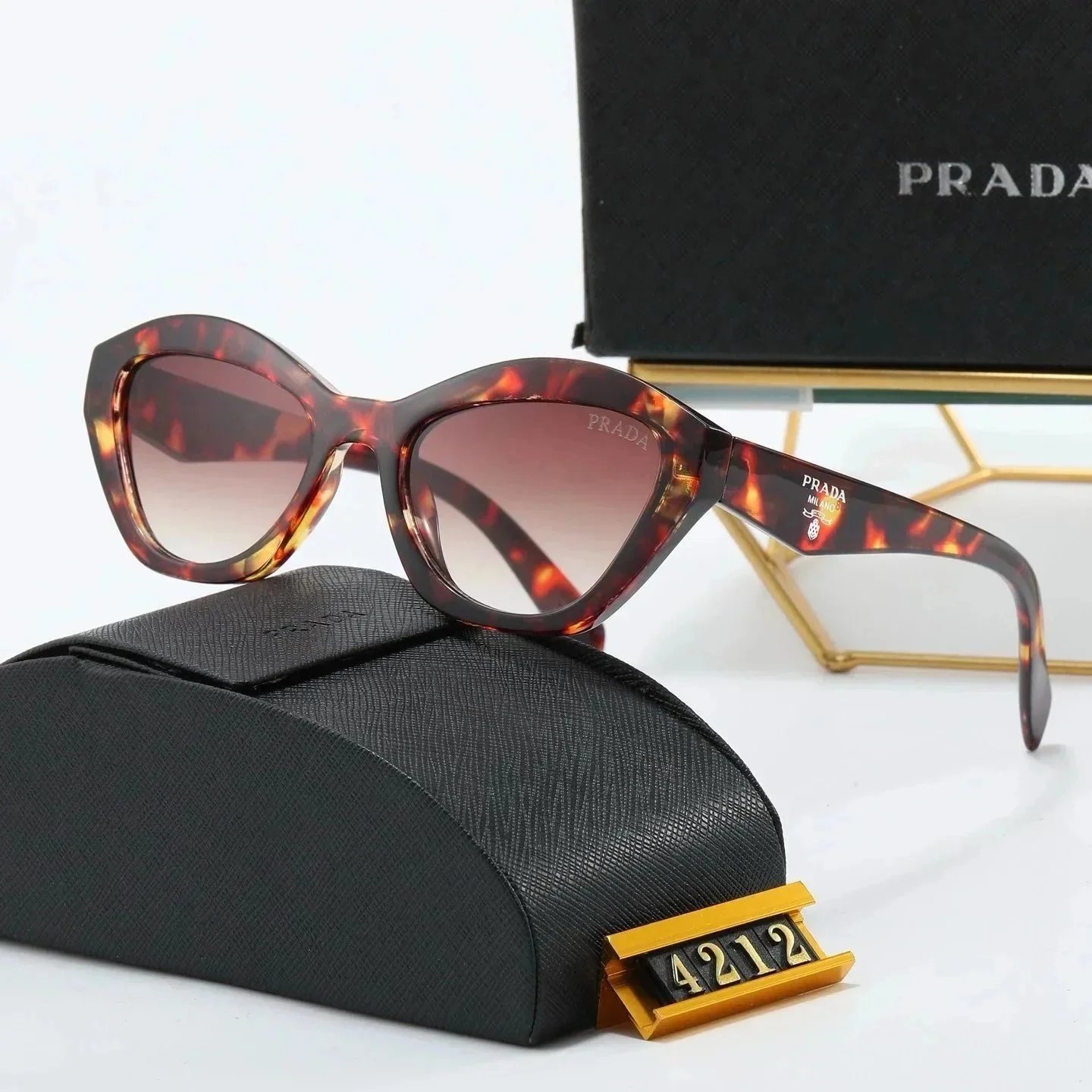 Prada Cat-Eye Tortoiseshell Sunglasses - 1