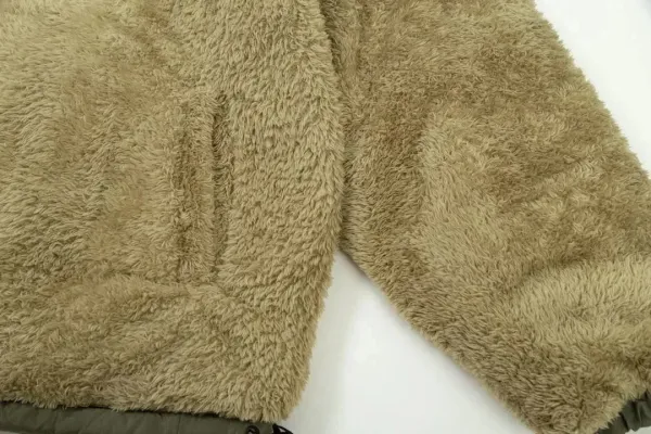 Carhartt WIP Reversible Puffer Jacket Olive Green / Tan Faux Fur - 11