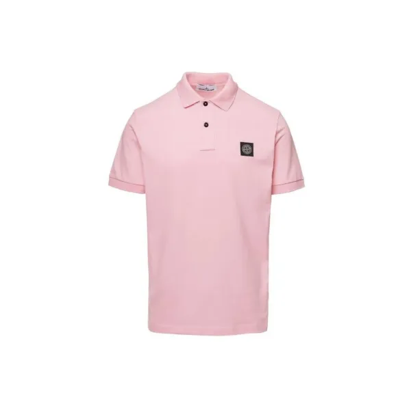 Stone Island Ribbed Polo Navy Blue Polo - 5