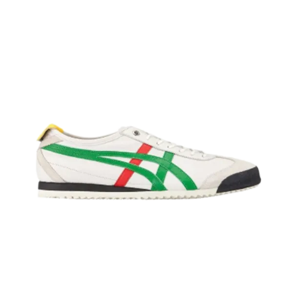 Asics Onitsuka Tiger Mexico 66 White Olive Green Sneakers - 3