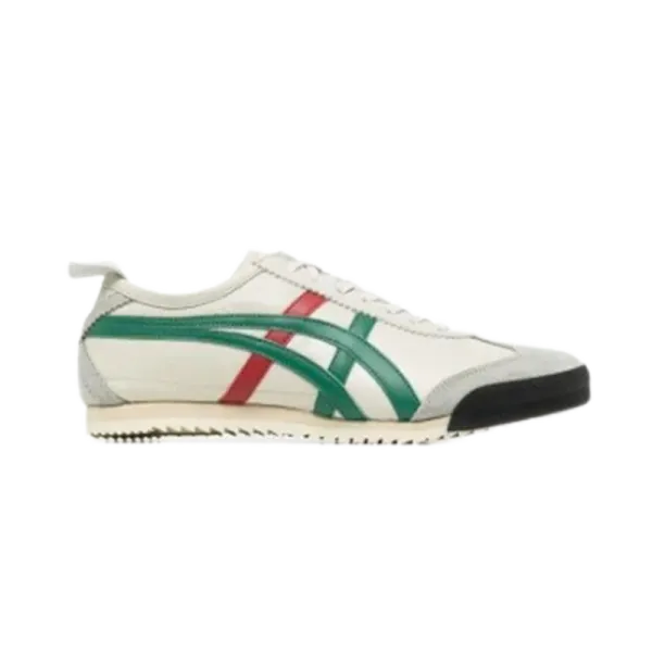 Asics Onitsuka Tiger Mexico 66 White Olive Green Sneakers - 9