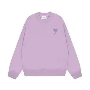 Play Comme des Garçons Heart Logo Pullover Sweatshirt Lilac - 1