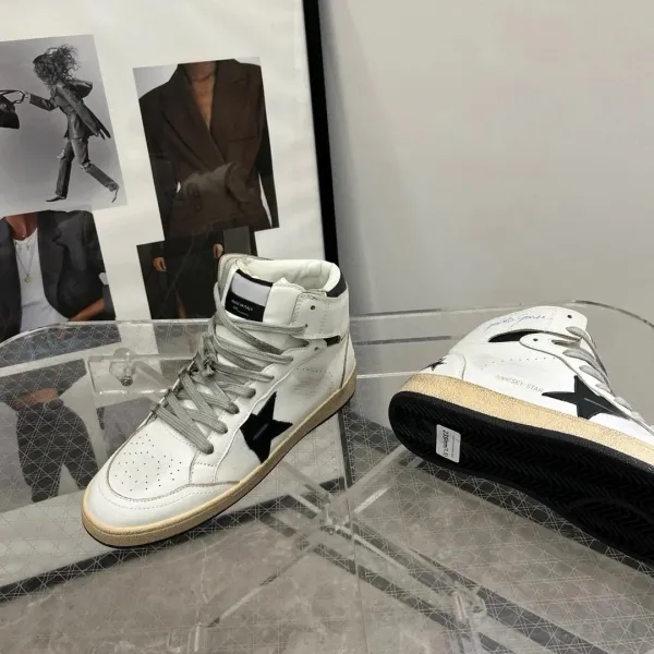 Golden Goose Sky-Star White Red Star Sneakers - 5
