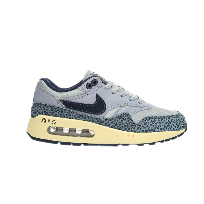 Nike Air Max 1 Light Gray and Charcoal Sneakers - 28