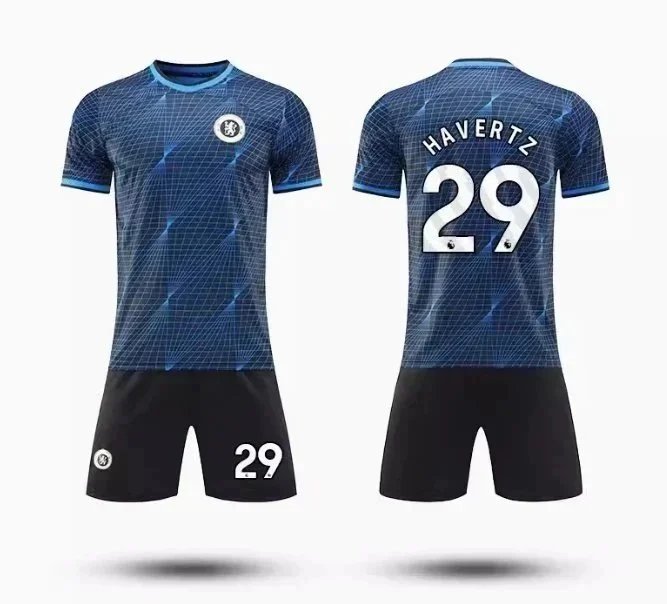 Chelsea FC Inspired Soccer Jersey Set Blue - 4