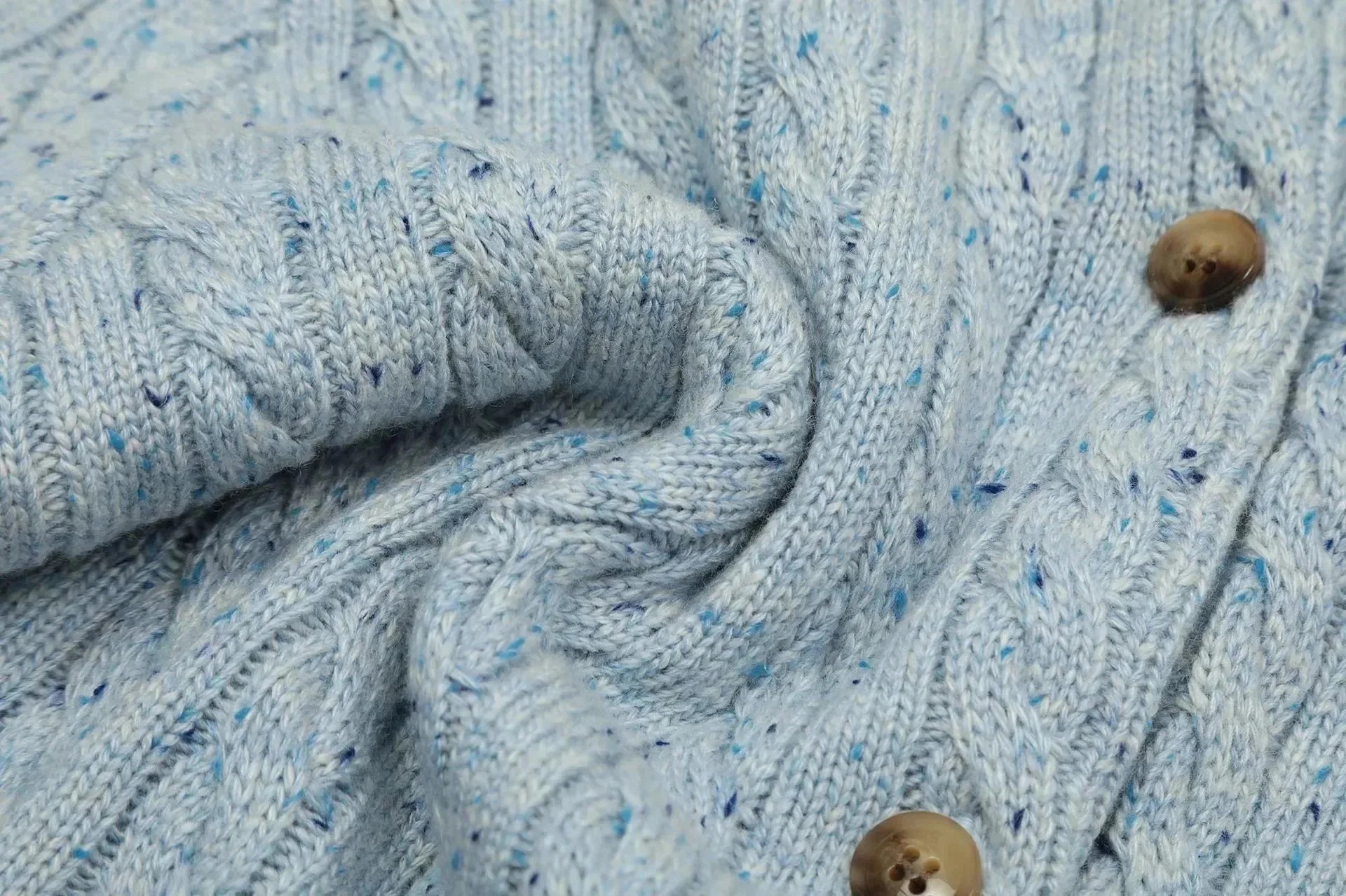 Polo Ralph Lauren Cable Knit Cardigan Light Blue - 11