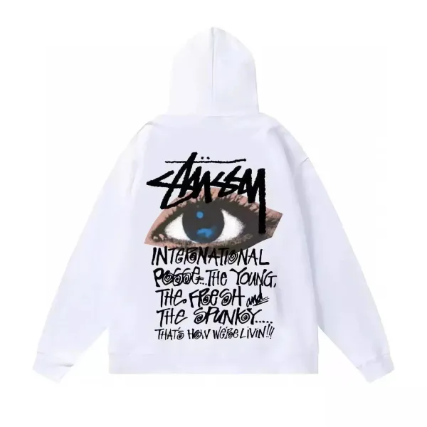 Stüssy International Posse Eye Graphic Hoodie Beige - 4