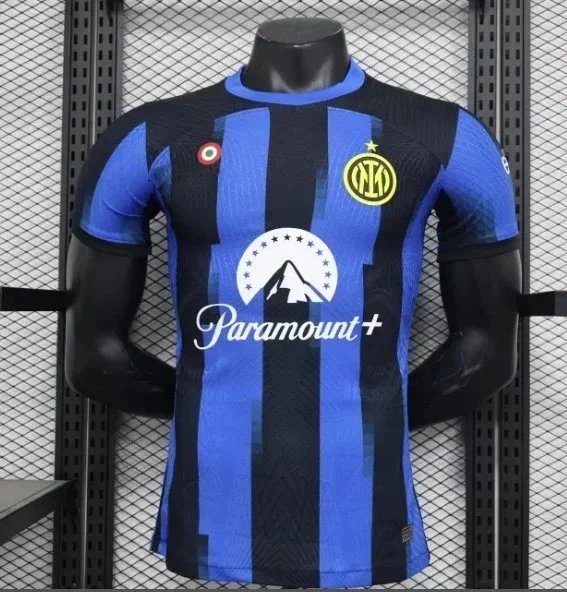Inter Milan x Paramount+ 2024-25 Home Jersey Blue/Black Stripe - 1
