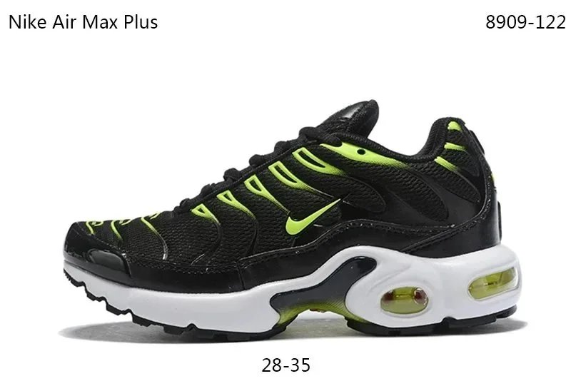Nike Air Max Plus Black Blue Pink Grid Sneakers - 29