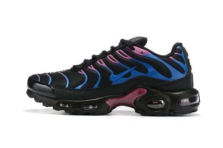 Nike Air Max Plus Black Blue Pink Grid Sneakers - 37