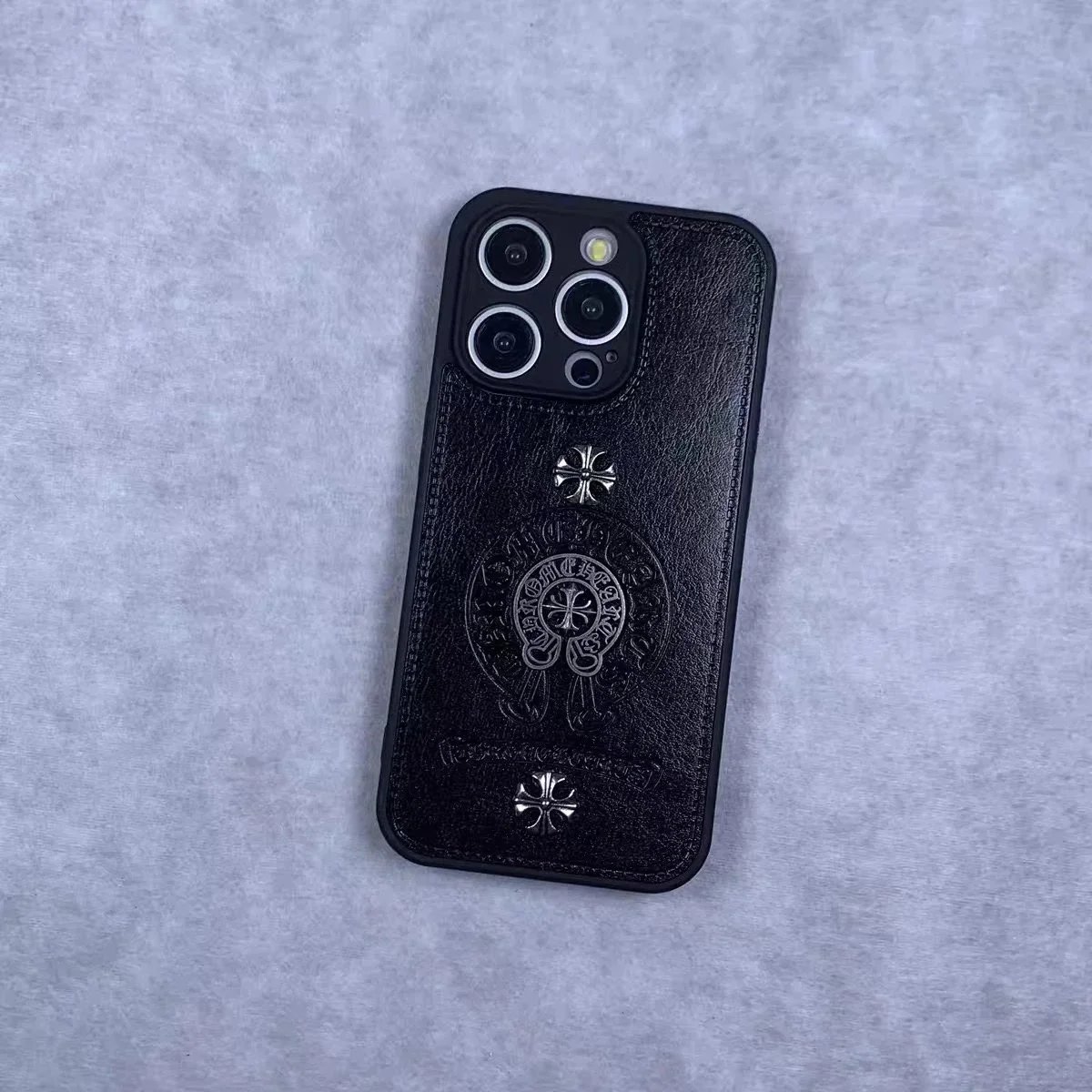 Kenzo Tiger Embossed Leather Phone Case White - 5